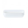 A244 Ravier rectangulaire Blanc 140x90mm