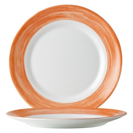 A290O Assiettes plates Orange Ø190mm