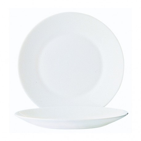 A5 Assiettes plates Blanc Ø230mm