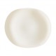 A532 Assiettes ovales Blanc cassé 170x150mm