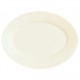 A560 Assiette ovale Blanc cassé 350x260mm