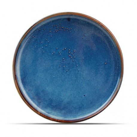 AT1140 Assiettes plates Bleu/brun Ø285mm