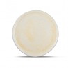AT1298 Assiettes plates déformées Blanc/doré Ø210xH.15mm