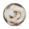 AT1425 Assiettes plates Blanc/Brun Ø210mm