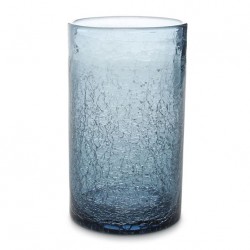 AT1467 Verres CRACKLE Bleu 40cl Ø80xh.135mm