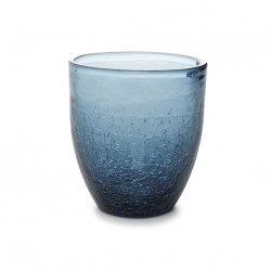 AT1467B Verres CRACKLE Bleu 25cl Ø85xh.95mm