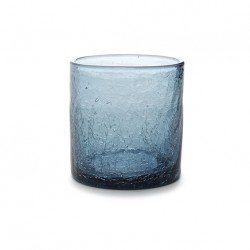 AT1467C Verres CRACKLE Bleu 22cl Ø80xh.80mm