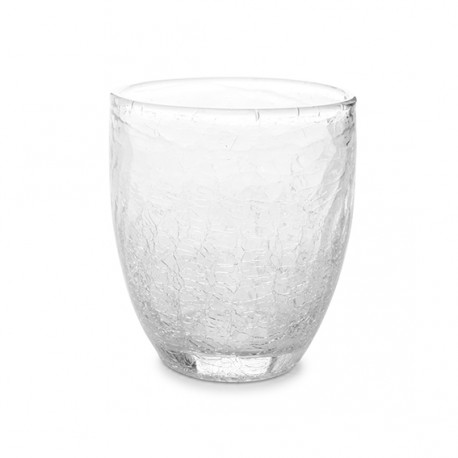 AT1469B Verres CRACKLE Translucide 25cl Ø85xh.95mm