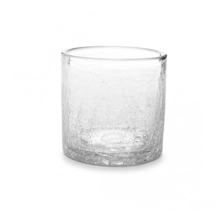 AT1469C Verres CRACKLE Translucide 22cl Ø80xh.80mm