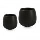 AT702713 Pots à lait Black Team Noir 11cl Ø60x h.60mm