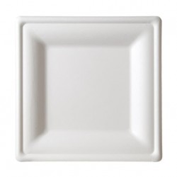 BX3 50 Assiette PULP carrée Blanc 260x260mm