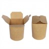 BX30 25 Pots à Nouilles/pâtes Brun 450ml 80x78x96mm