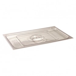 EG3378 Couvercles polycarbonate sans échancrure - GN 1/6 Transparent 176x162mm