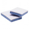 FT21 Eponges à récurer plates HACCP Bleu L.160x l.90xH.30mm