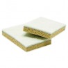 FT22 Eponges à récurer plates HACCP Jaune L.160x l.90xH.30mm