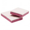 FT23 Eponges à récurer plates HACCP Rose L.160x l.90xH.30mm