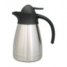 IL36 Pichets isothermes inox - Bouchon poussoir Noir/inox 500ml Ø108x h.200mm
