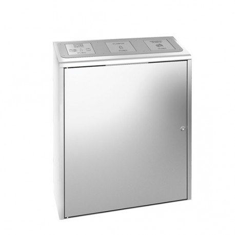 MD108 Malta Inox Brossé 3x40L 79x39xh.96cm