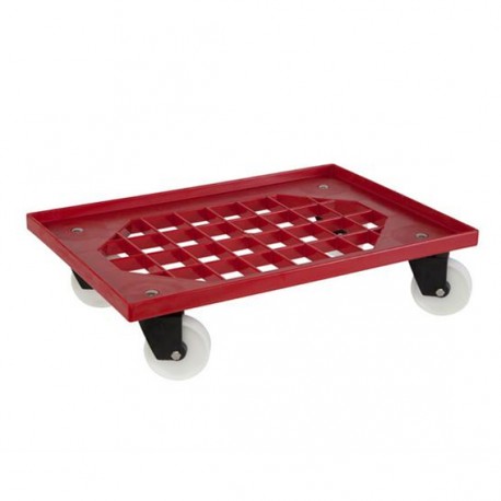 PIC56 Chariot de transport Rouge 620x420xh.155mm