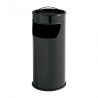 MD94B Combiné cendrier / poubelle MAXI Noir 25L Ø320x h.750mm
