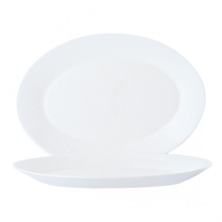 
                A57 Assiettes ovales Blanc 290mm
        