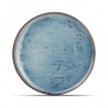 AT1139 Assiettes plates Bleu/brun Ø260mm