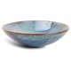 AT1143 Assiettes à pâtes/saladiers Bleu/brun Ø260xh.73mm