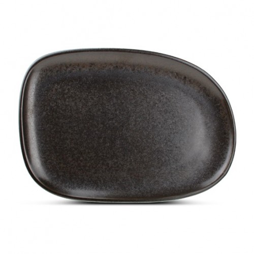  AT1146 Assiette plate rectangulaire Noir 330x230mm 