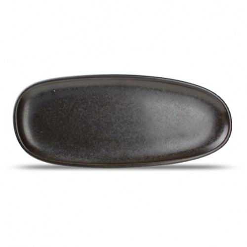  AT1147 Assiette plate rectangulaire Noir 340x145mm 