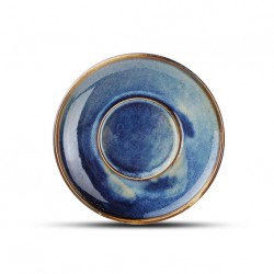 AT1214 Sous-tasses Bleu/brun Ø145mm