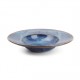AT1219 Assiette creuse ronde Bleu/brun Ø275/160xH.58mm
