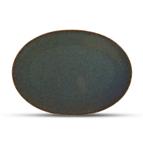 AT1369 Assiettes ovales Vert 240x170mm 