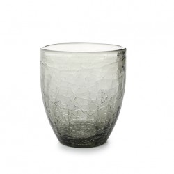 AT1468B Verres Crackle Gris 25cl Ø85xh.95mm