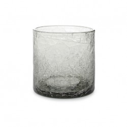 AT1468C Verres Crackle Gris 22cl Ø80xh.80mm
