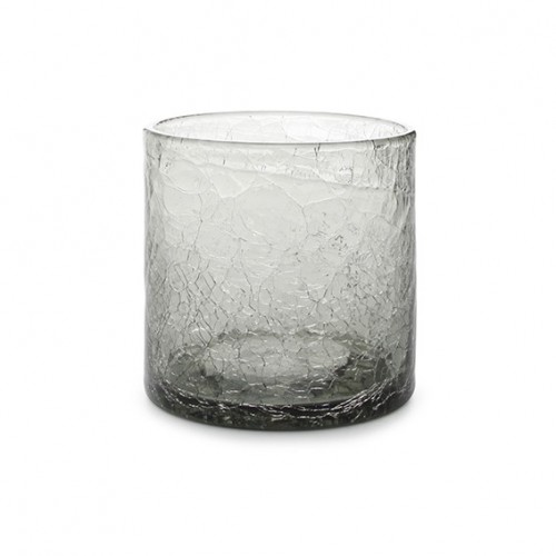  AT1468C Verres Crackle Gris 22cl Ø80xh.80mm 