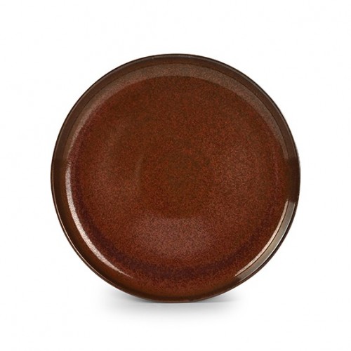  AT1502 Assiettes plates Brun Ø110mm 