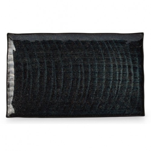  AT606803 Assiette rectangulaire Bleu/noir 300x180mm 