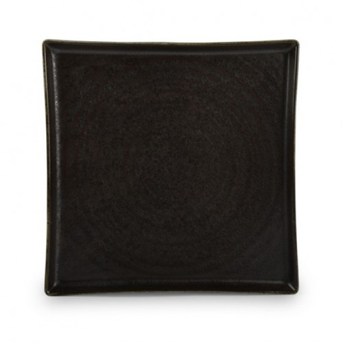  AT642025 Assiette carrée BLACK LINE Noir 205x205mm 