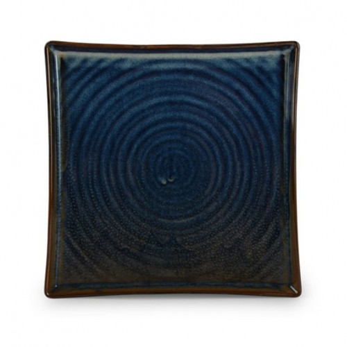  AT642425 Assiette carrée LINE BLUE Bleu 205x205mm 