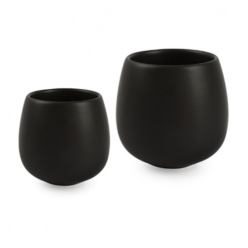  AT702714 Pots à lait Black Team Noir 18cl Ø60x h.75mm 