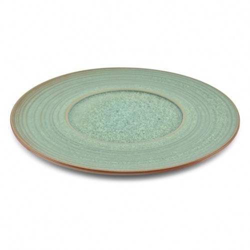  AT785391 Assiettes plates Beige/vert Ø300mm 