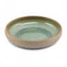 AT785395 Assiettes creuses Beige/vert Ø200xh.50mm