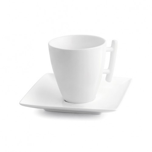  AT868 Tasse et sous-tasse Blanc 80ml 