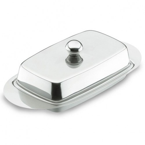  AT98 Beurrier inox avec couvercle 115x225x h.65mm 