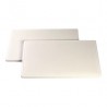 EG10 Blanches - Avec rainure Blanc 600x330x h.20mm
