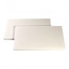 EG882001 Blanches - Sans rainure Blanc 400x250x h.20mm