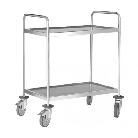 
                EG898035 Chariots de service 2 niveaux - Plateaux 800x500mm 880x580x h.1020mm
        