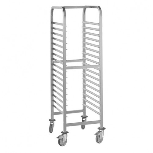  EG921060 Chariot débarrassage 17 plateaux 380x550x h.1690mm. 