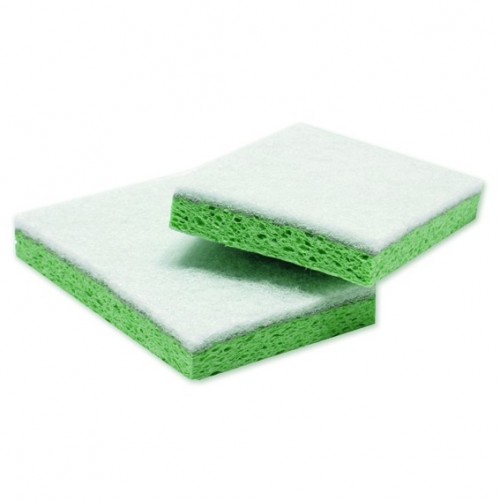  FT24 Eponges à récurer plates HACCP Vert L.160x l.90xH.30mm 