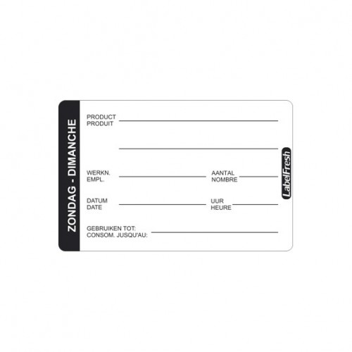  LBF2DI 500 Etiquettes LABELFRESH PRO - Dimanche 70x45mm 